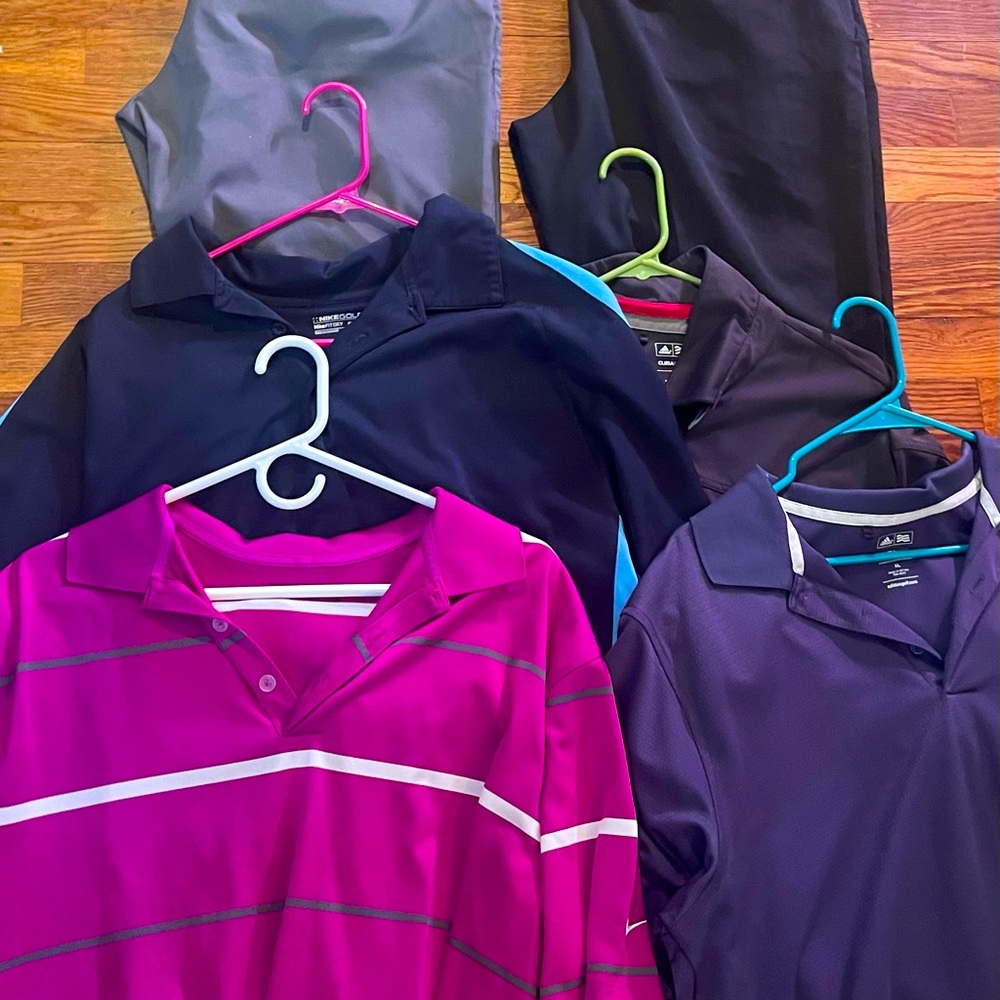 Mens Golf Clothes LOT
